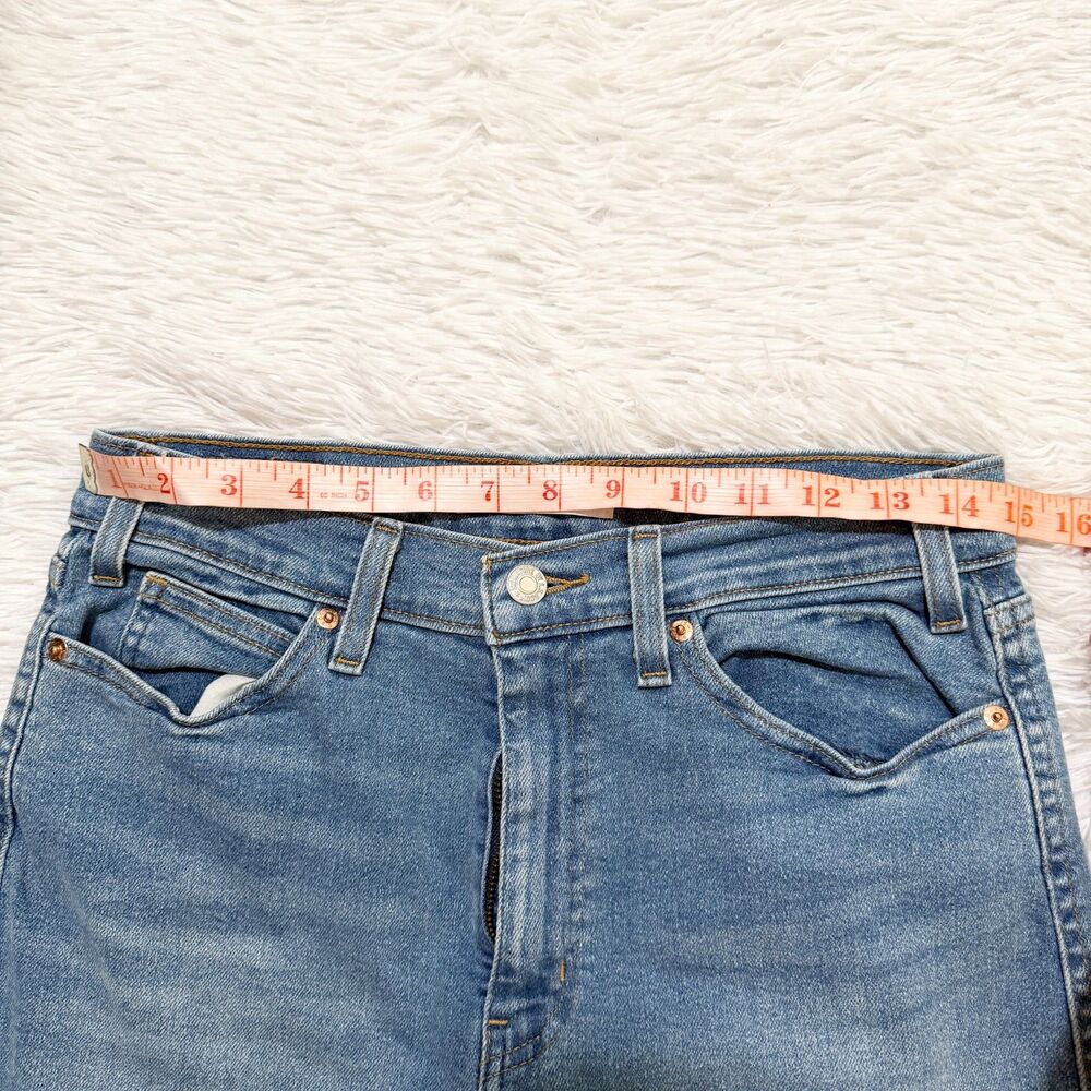 Levi's Strauss Signature Heritage High Rise Straight Leg Jean in Blue Sz W30 - Picture 2 of 8